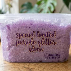 Special limited purple glitter slime